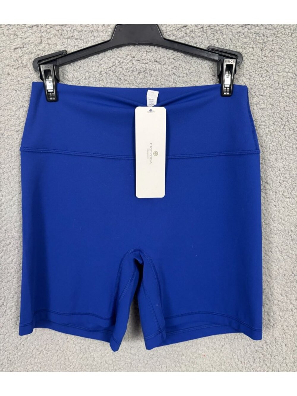 CRZ YOGA  Women's Secretsculpt Biker Shorts 6" Waves Blue Size Medium NWT's.